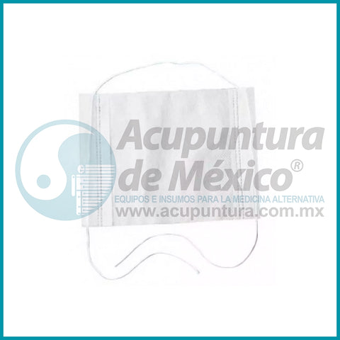 CUBREBOCA HIGIENICO, BLANCO, C/10 PZAS.