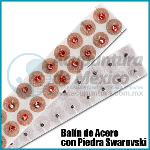BALIN ACERO P CARNE SWAR ROJO C/20