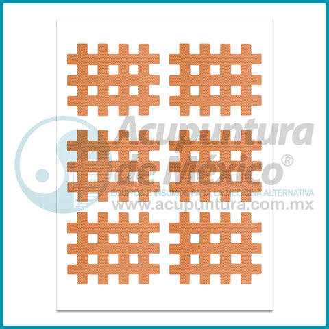 CINTA CROSS TAPE X BEIGE, TIRA C/6 PZA.