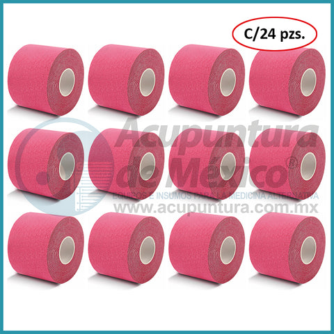 CINTA GSPORT KINESIOLOGIA ROSA, 24PZAS