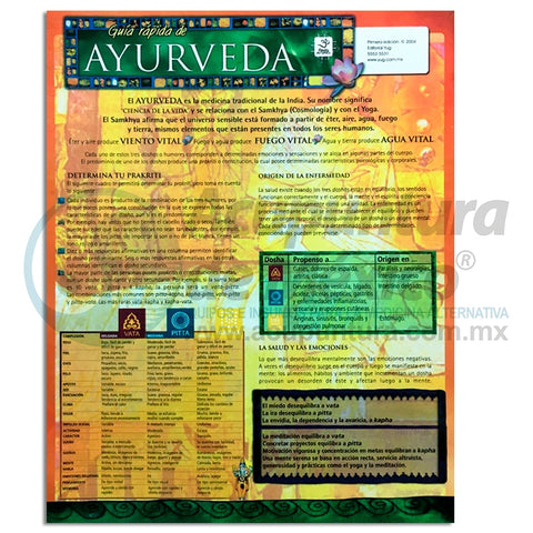 GRAF. GUIA RAPIDA AYURVEDA