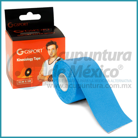 CINTA GSPORT KINESIOLOGIA AZUL, PZA.