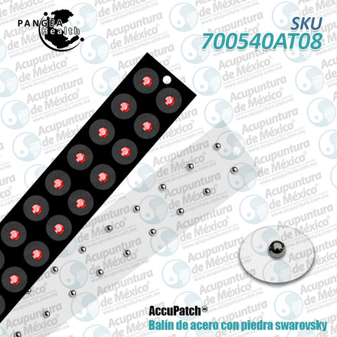 BALIN ACERO P TRANSP SWAR ROJO C/20