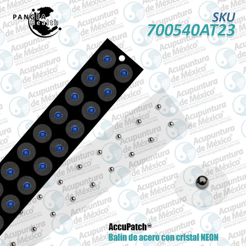 BALIN ACERO, P/TRANSP. NEON AZUL, C/