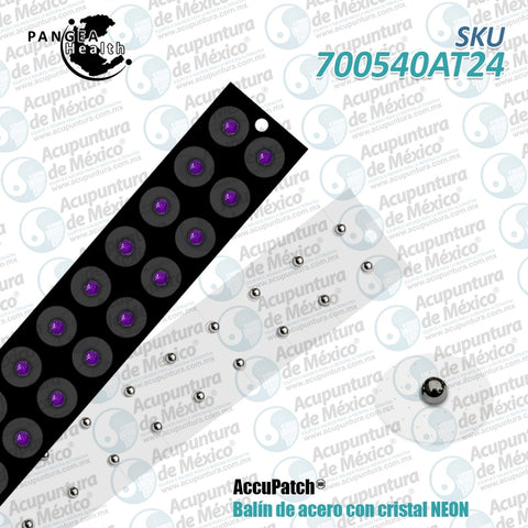 BALIN ACERO, P/TRANSP. NEON MORADO, C/