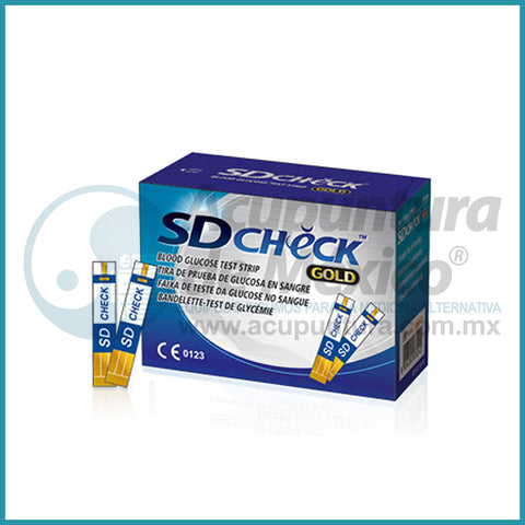 TIRAS P/GLUCOMETRO SD CHECK, 50 PZAS