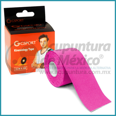 CINTA GSPORT KINESIOLOGIA ROSA, PZA.