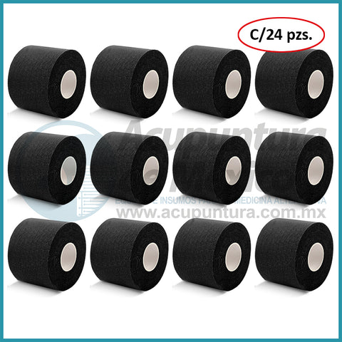 CINTA GSPORT KINESIOLOGIA NEGRO, 24PZAS