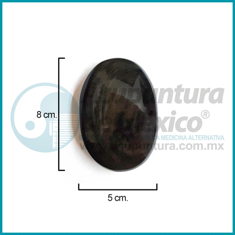 PIEDRA DE OBSIDIANA, JABON, 80x50x40mm