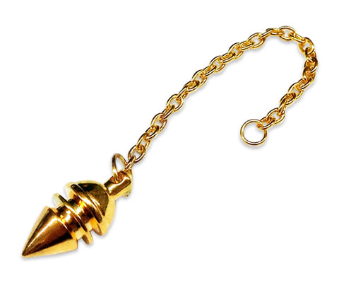 PENDULO GRANDE DORADO C/CADENA 15 CM.