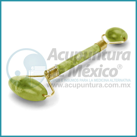 RODILLO ENERGETIZADOR DE JADE, 2 CABEZAS