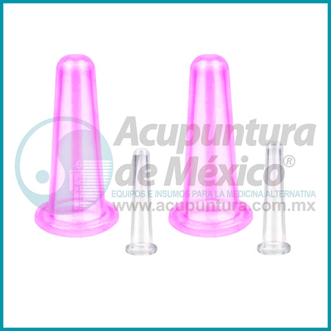 VENTOSAS FACIALES DE SILICON, 4 PZS.